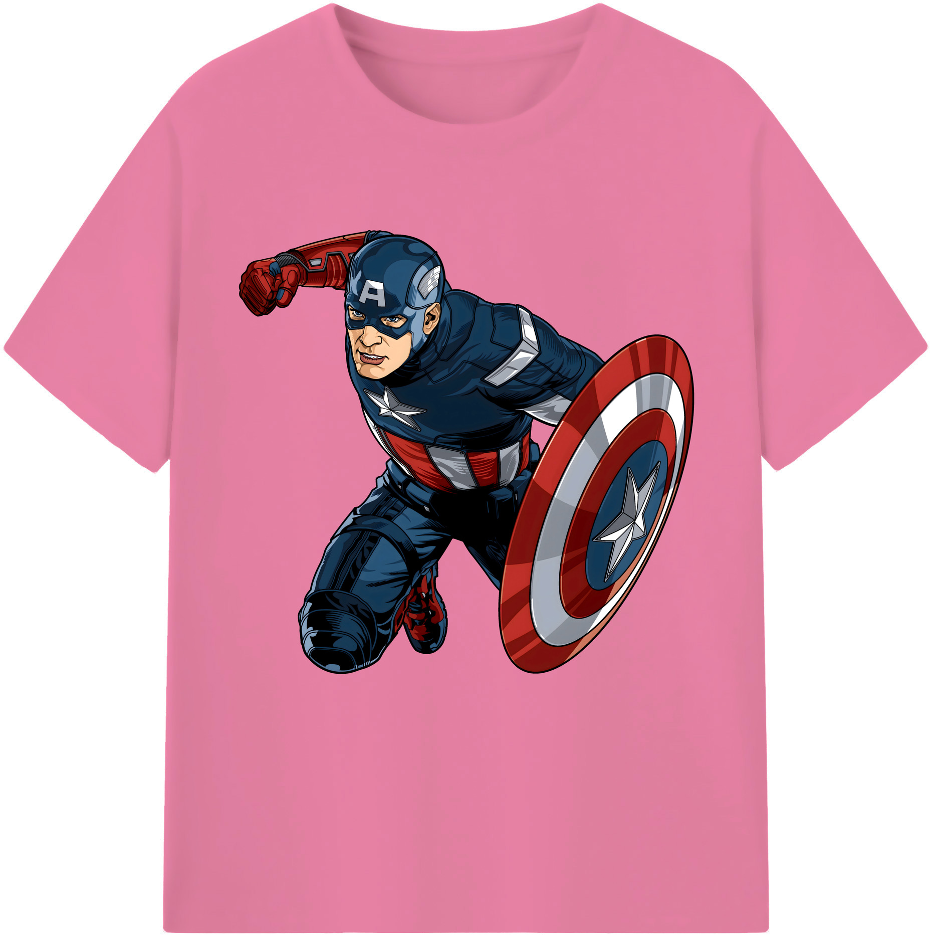 （画像用） アベンジャーズ The Avengers 綿100％半袖Tシャツ（フロントプリント）